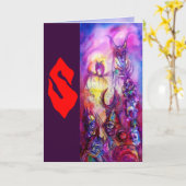 HALLOWEEN MONSTERS / ORK WAR Fantasy Karte (Gelbe Blume)