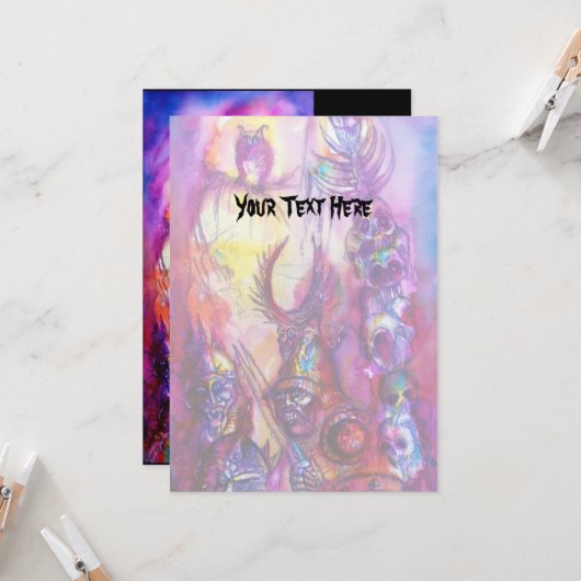 HALLOWEEN MONSTERS / ORK WAR Fantasy Karte (Vorderseite/Rückseite Beispiel)