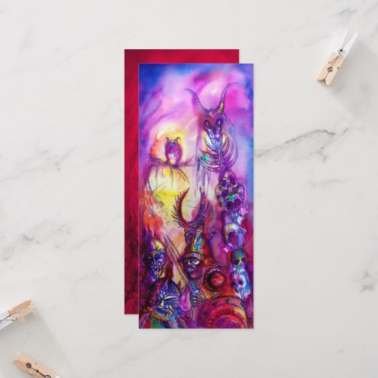 HALLOWEEN MONSTERS / ORK WAR Fantasy Karte (Vorderseite/Rückseite Beispiel)