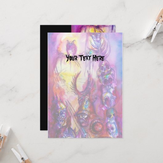 HALLOWEEN MONSTERS / ORK WAR Fantasy Karte (Vorderseite/Rückseite Beispiel)