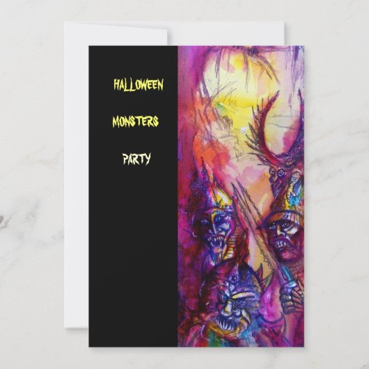 HALLOWEEN MONSTERS / ORK WAR Fantasy Karte (Rückseite)
