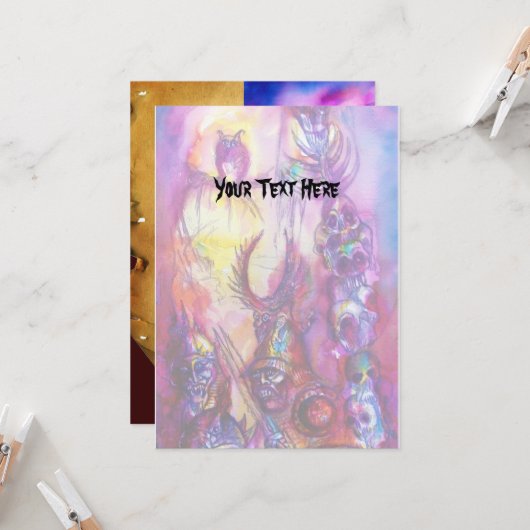 HALLOWEEN MONSTERS / ORK WAR Fantasy Karte (Vorderseite/Rückseite Beispiel)