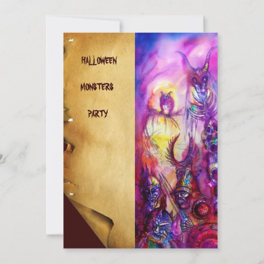 HALLOWEEN MONSTERS / ORK WAR Fantasy Karte (Rückseite)