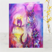 HALLOWEEN MONSTERS / ORK WAR Fantasy Karte (Gelbe Blume)