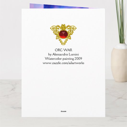 HALLOWEEN MONSTERS / ORK WAR Fantasy Karte (Rückseite)