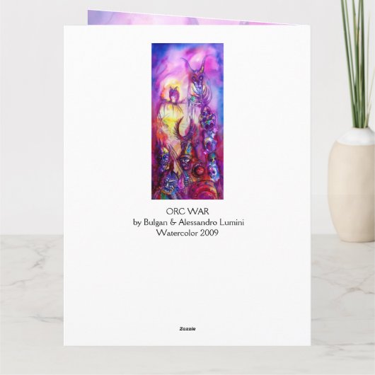 HALLOWEEN MONSTERS / ORK WAR Fantasy Karte (Rückseite)