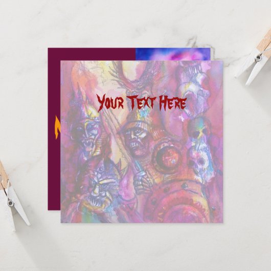 HALLOWEEN MONSTERS / ORK WAR Fantasy Karte (Vorderseite/Rückseite Beispiel)