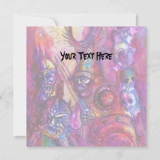 HALLOWEEN MONSTERS / ORK WAR Fantasy Karte (Vorderseite)