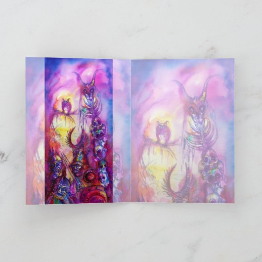 HALLOWEEN MONSTERS / ORK WAR Fantasy Karte (Innenseite)