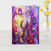 HALLOWEEN MONSTERS / ORK WAR Fantasy Karte (Gelbe Blume)