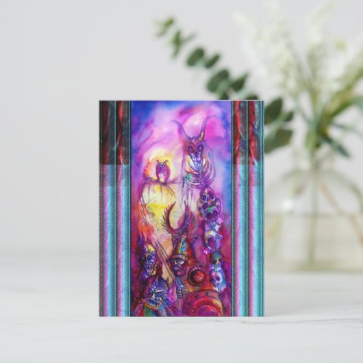 HALLOWEEN MONSTERS / ORK WAR Fantasy Postkarte (Stehend Vorderseite)