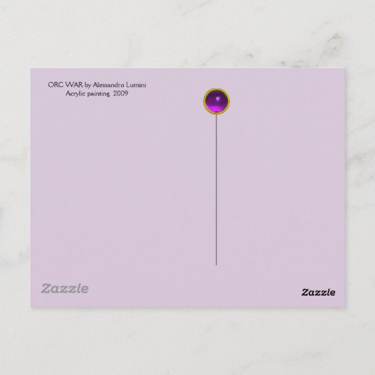 HALLOWEEN MONSTERS / ORK WAR Fantasy Postkarte (Rückseite)