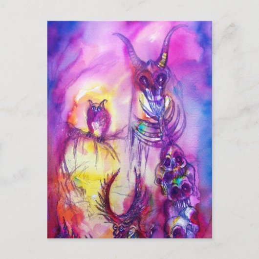 HALLOWEEN MONSTERS / ORK WAR Fantasy Postkarte (Vorderseite)