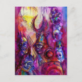 HALLOWEEN MONSTERS / ORK WAR Fantasy Postkarte (Vorderseite)