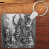 HALLOWEEN MONSTERS / ORK WAR Fantasy Schlüsselanhänger (Rückseite)