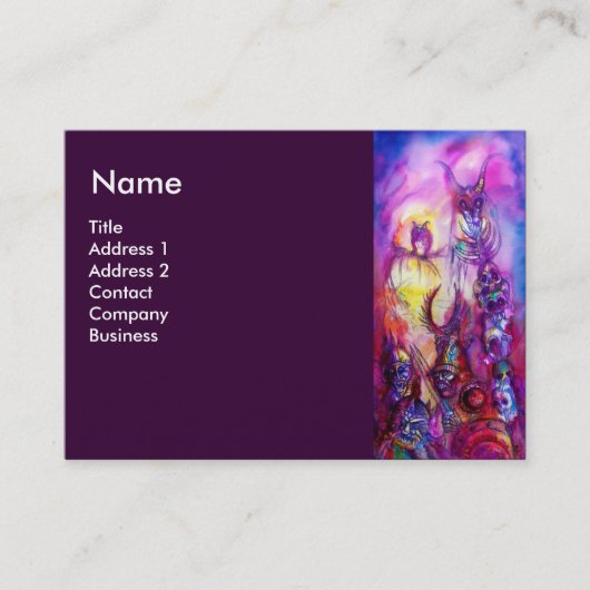 HALLOWEEN MONSTERS / ORK WAR Fantasy Visitenkarte (Vorderseite)