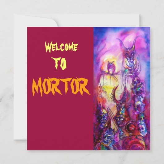 HALLOWEEN MONSTERS / ORKKRIEG EINLADUNG (Rückseite)