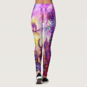 HALLOWEEN MONSTERS / ORKKRIEG Lila Leggings (Rückseite)