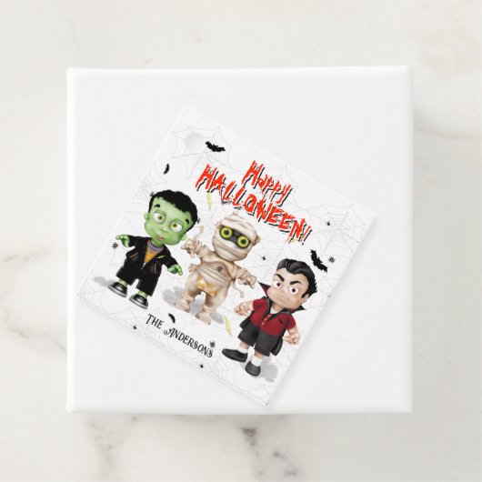 Halloween Monsters Party Geschenkanhänger (Beispiel)