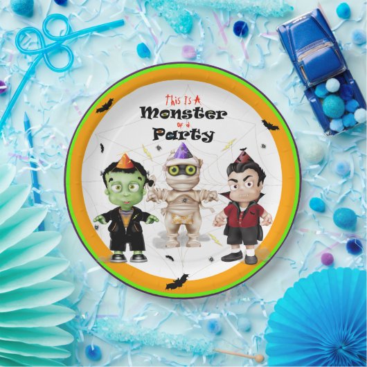 Halloween Monsters Party Pappteller (Party)