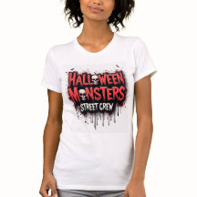 Halloween Monsters Street Crew T - Shirt