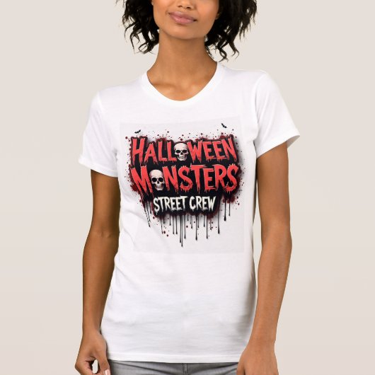 Halloween Monsters Street Crew T - Shirt (Vorderseite)