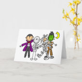 Halloween Monsters Tshirts and Gifts Karte (Gelbe Blume)