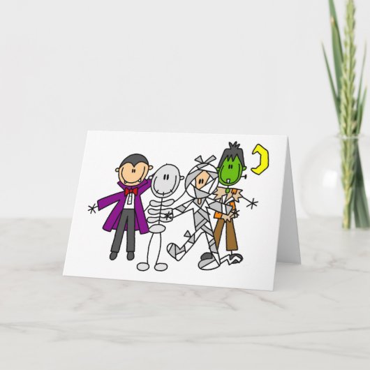 Halloween Monsters Tshirts and Gifts Karte (Vorderseite)