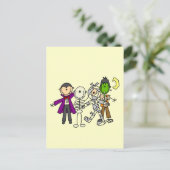 Halloween Monsters Tshirts und Geschenke Postkarte (Stehend Vorderseite)