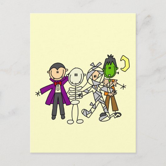 Halloween Monsters Tshirts und Geschenke Postkarte (Vorderseite)