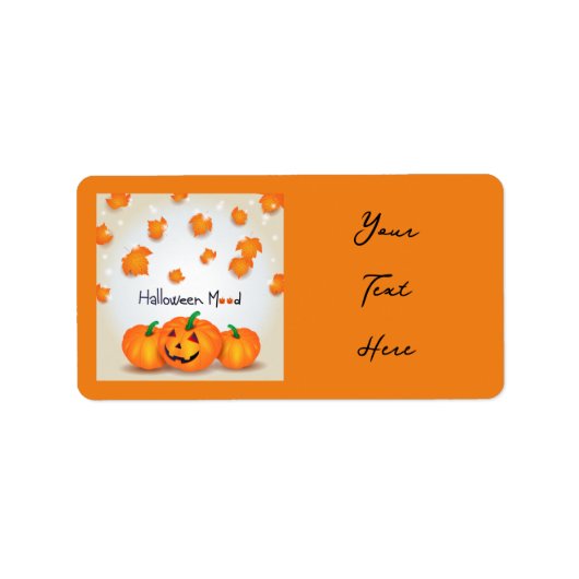 Halloween Mood Adressaufkleber (Vorne)