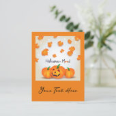 Halloween Mood Feiertagspostkarte (Stehend Vorderseite)