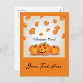 Halloween Mood Feiertagspostkarte (Vorne/Hinten)