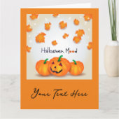Halloween Mood Karte (Vorderseite)