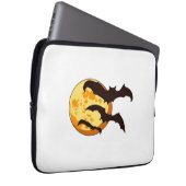 Halloween Moon & Bats Laptopschutzhülle (Vorne Rechts)