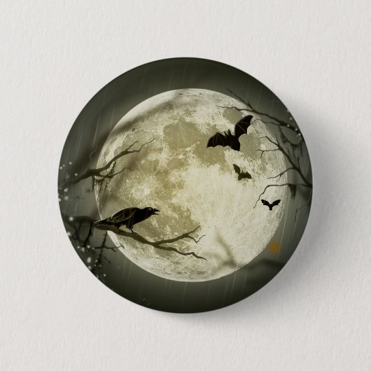 Halloween Moon Button (Vorderseite)