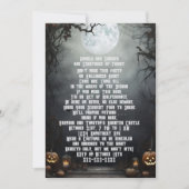 Halloween Moon Einladung (Vorderseite)