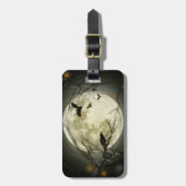 Halloween Moon Gepäckanhänger (Vorderseite vertikal)