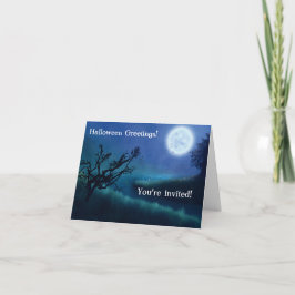 Halloween Moon in der Nacht in den Schatten von Bl