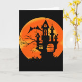 Halloween Moon Karte (Gelbe Blume)