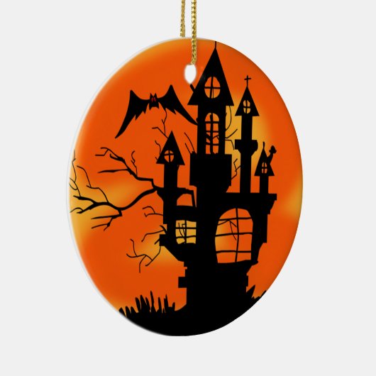 Halloween Moon Keramikornament (Rechts)