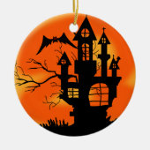 Halloween Moon Keramikornament (Vorne)