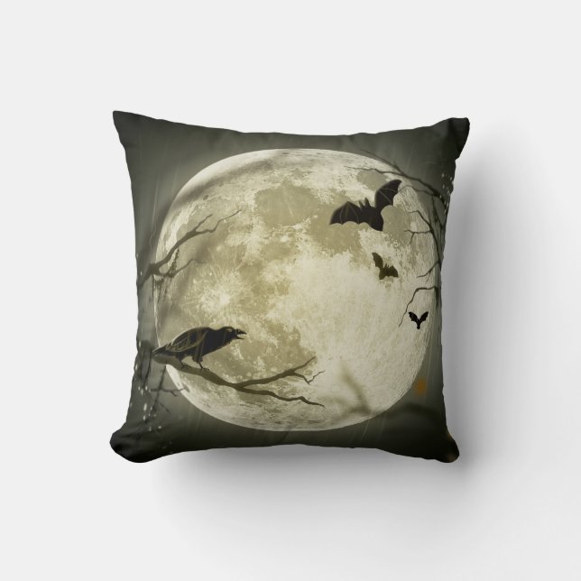 Halloween Moon Kissen (Vorderseite)