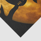 Halloween Moon Owls Night Decoupage Tissue Paper Seidenpapier (Detail)