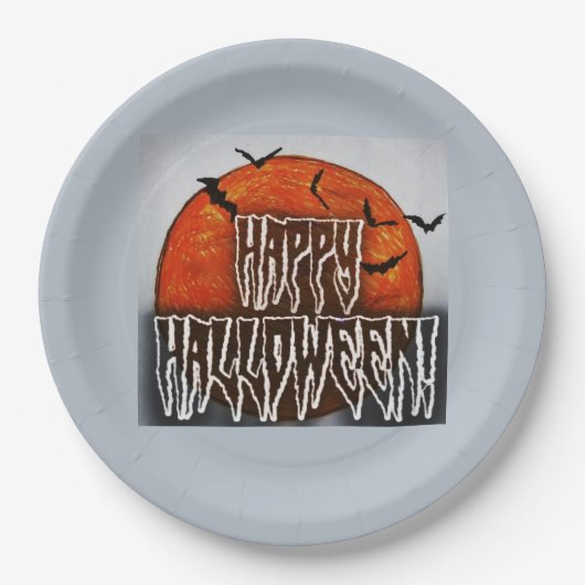 Halloween Moon-PG Pappteller (Vorderseite)