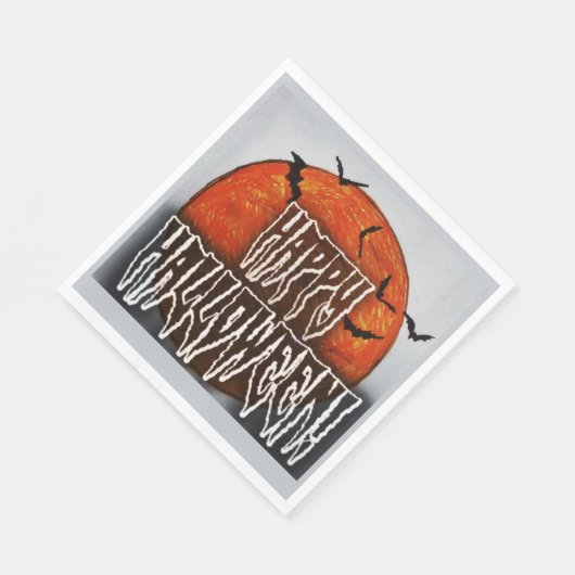 Halloween Moon-PG Serviette (Ecke)