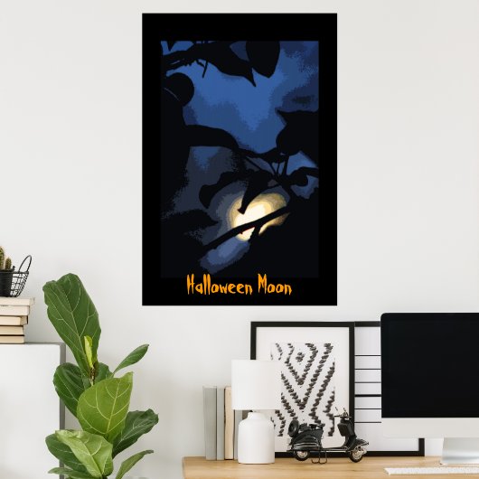 Halloween Moon Poster (Heimbüro)