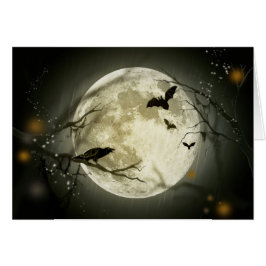 Halloween Moon Spooky Crows