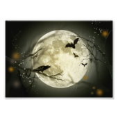 Halloween Moon Spooky Crows Fotodruck (Vorne)