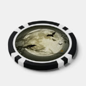 Halloween Moon Spooky Crows Pokerchips (Einzeln)